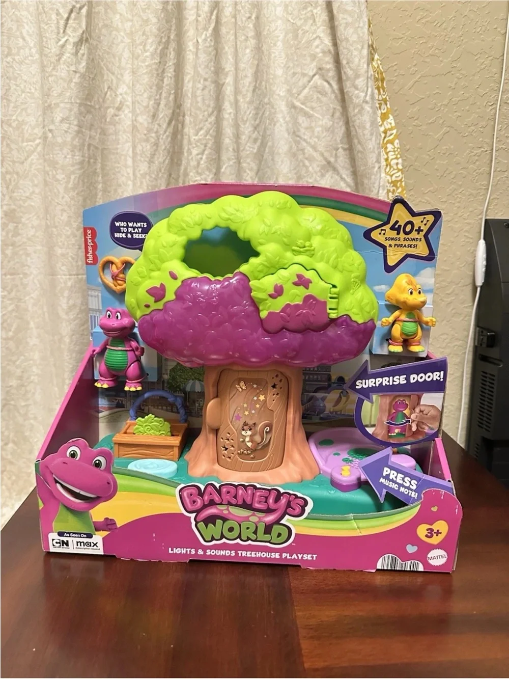 Fisher-Price Barney's World Lights &Sounds Treehouse Playset with Figures Mattel